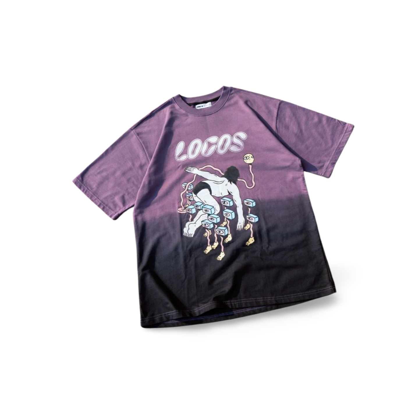 Dip-dyed English Violet Visions T-shirt