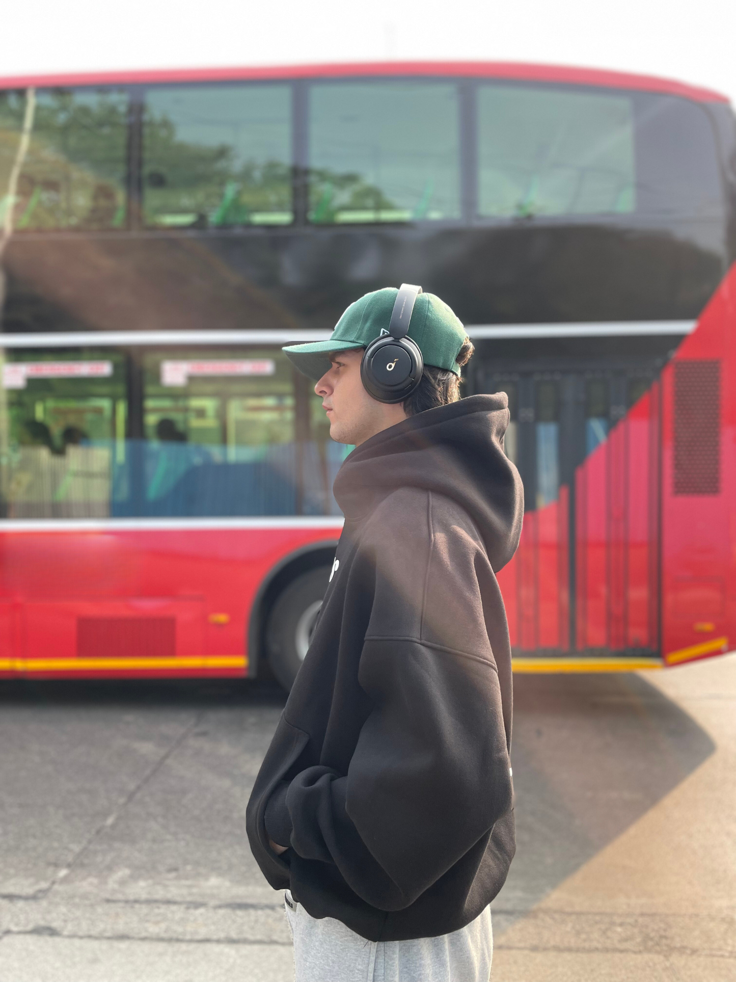 Gradient Flower print Hoodie