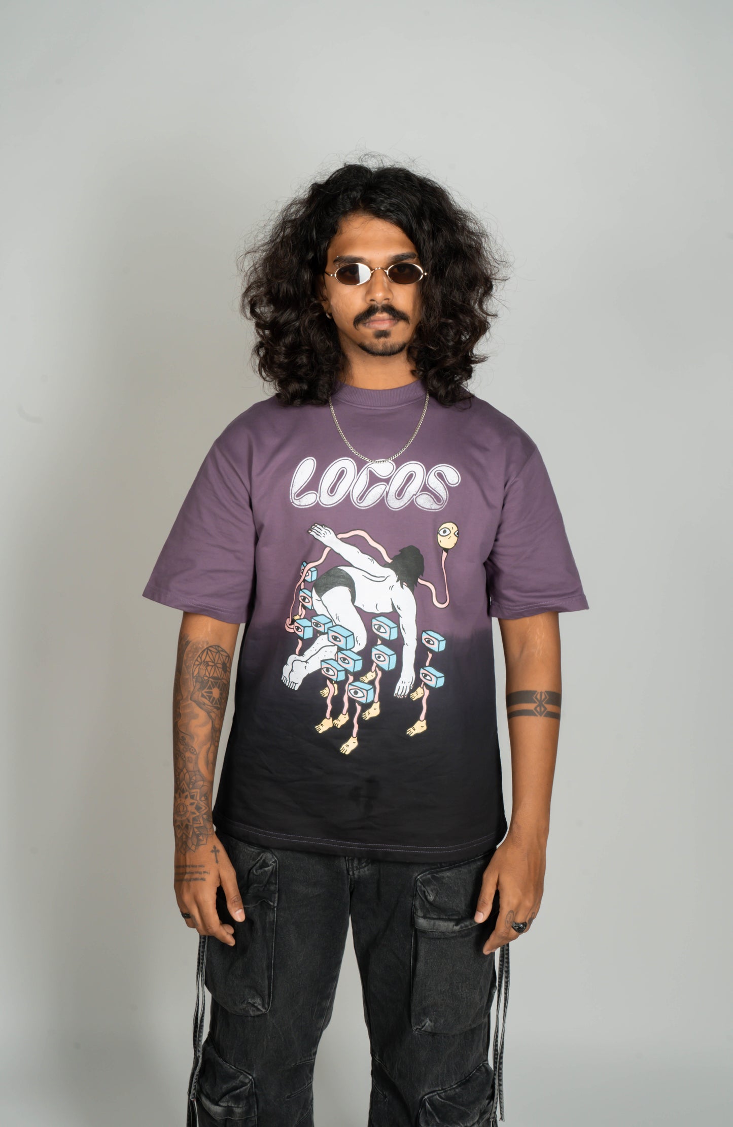 Dip-dyed English Violet Visions T-shirt