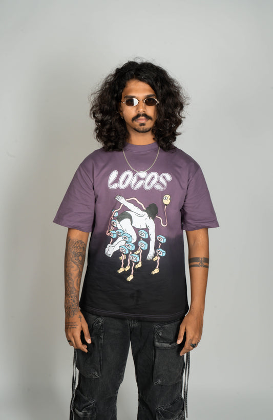 Dip-dyed English Violet Visions T-shirt
