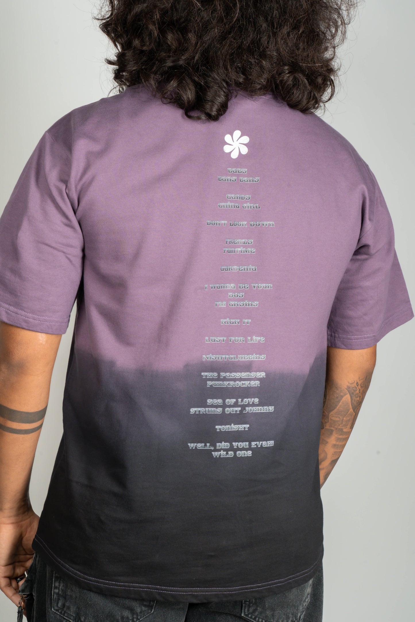 Dip-dyed English Violet Visions T-shirt